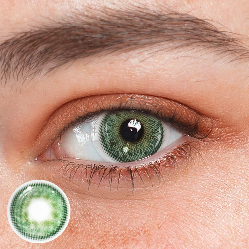 Kelly Green Coloured Contact Lenses